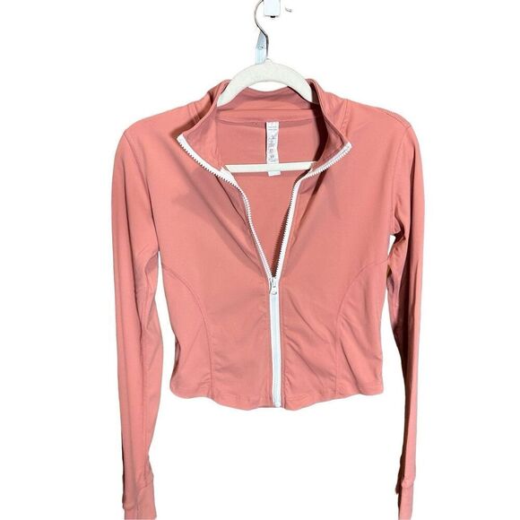 Women Sports Running Long-sleeved Standing-collar Zipper Fast-drying top Sz M co - Picture 2 of 9